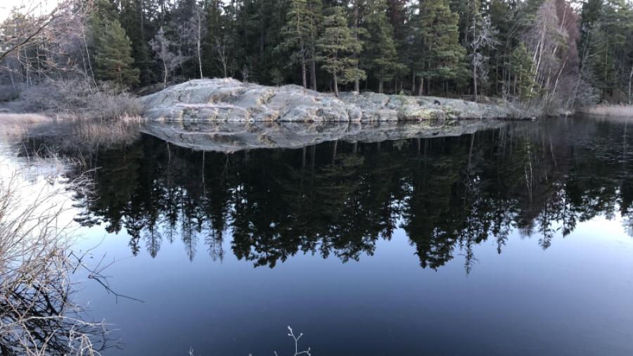 Julafton vid Kvarnsjön